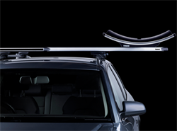 Thule SlideBar - 144 cm tagbarre 2-pak i sort