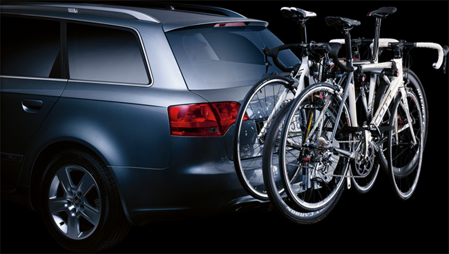 Thule HangOn cykelholder til 3 cykler til anhængertræk vipbar aluminium