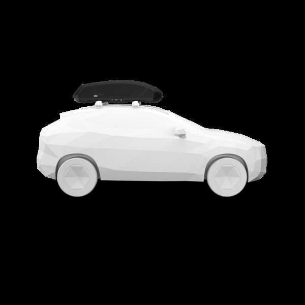 Thule Force 3 MEDIUM tagboks - Sort