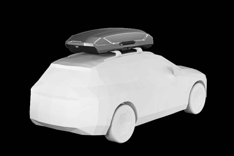 Thule Motion 3 XXL tagboks i Shiny titan