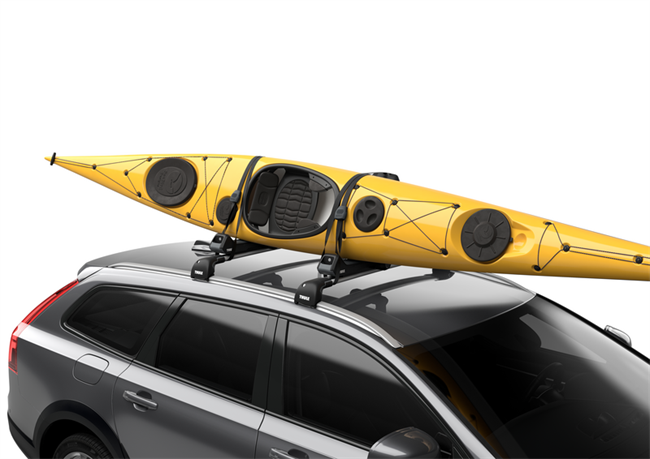 Thule Hull-a-Port Aero - Sammenfoldelig kajakholder j-design i sort