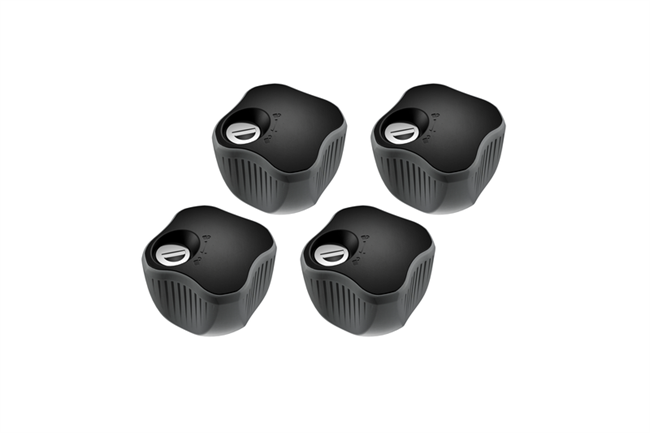 Thule Lockable Knob - låsbare greb - 4-pak - Sort