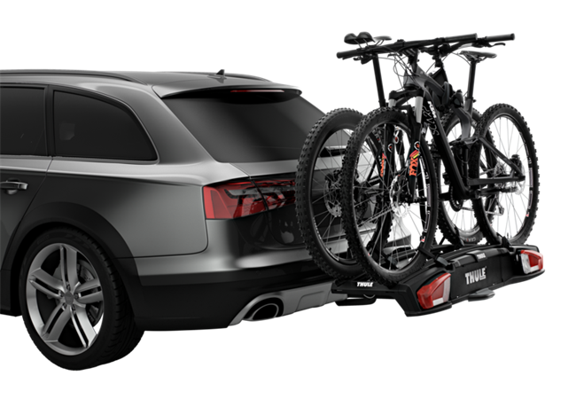 Thule VeloSpace XT cykelplatform til 2 cykler til anhængertræk holder i sort