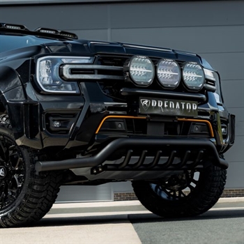 Beskyttelsesbar til forkofanger (slash bar) - SORT 70mm fra Steeler4x4 til Ford Ranger Wildtrak Årgang 2023+