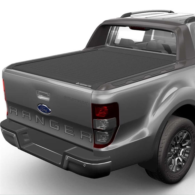 Roll Cover EVOe elektrisk/fjernbetjent roll cover i Sort Mountain Top fra RealTruck til Ford Ranger D/C Årgang 2011-2022