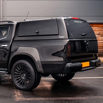 Hardtop - ProTop Gullwing med glasrude i bagdøren - Grundet hvid lak til Mercedes X-Class D/C 